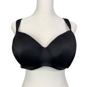 EUC Cacique Smooth Balconette Black Bra Full Coverage Size 42D
